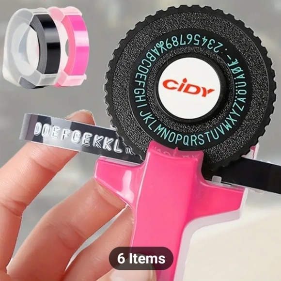 Mini Portable Manual Label Maker DIY 3D Embossing Label Writer/Printer [C101] - Picture 14 of 16